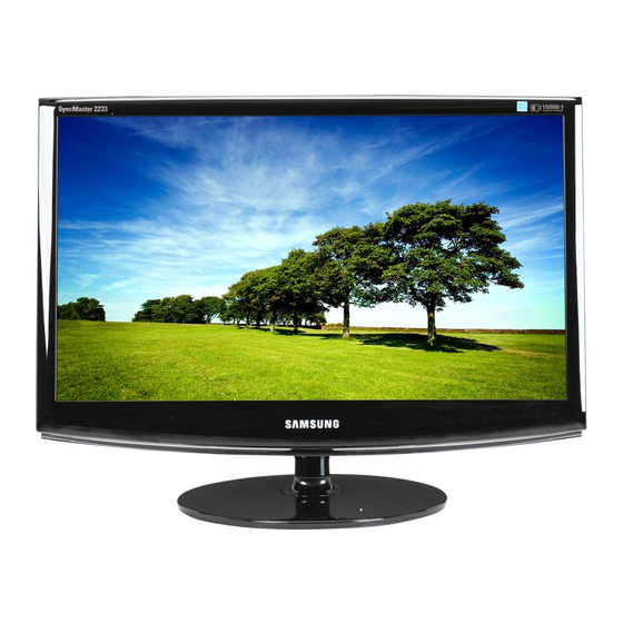 Samsung SyncMaster 2033SW Manuales