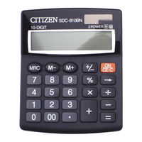Citizen SDC-810BN Manual De Instrucciones