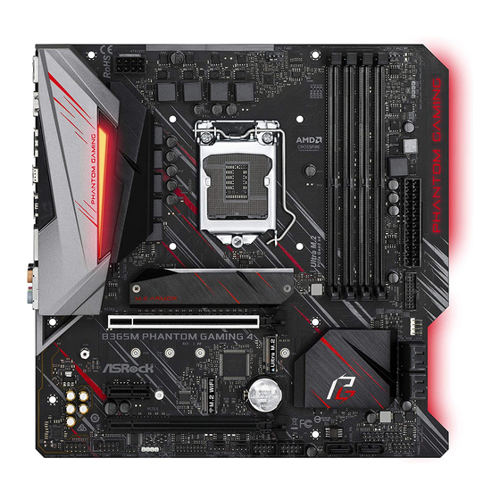 ASROCK B365M Phantom Gaming 4 Manual De Instrucciones