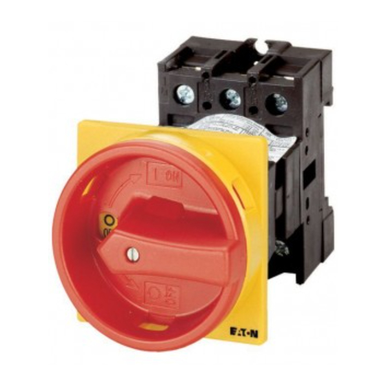 Eaton P1/Z Serie Instrucciones De Montaje