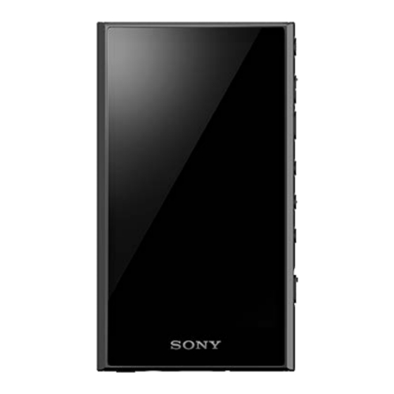 Sony NW-A306 Guia De Ayuda