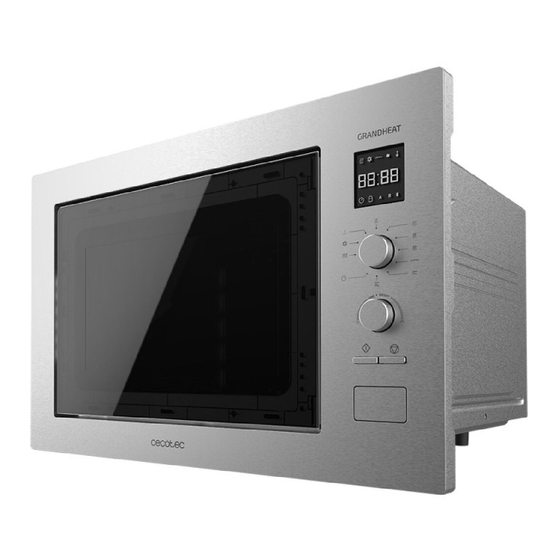 cecotec GRANDHEAT 2550 BUILT-IN STEEL Manual De Instrucciones