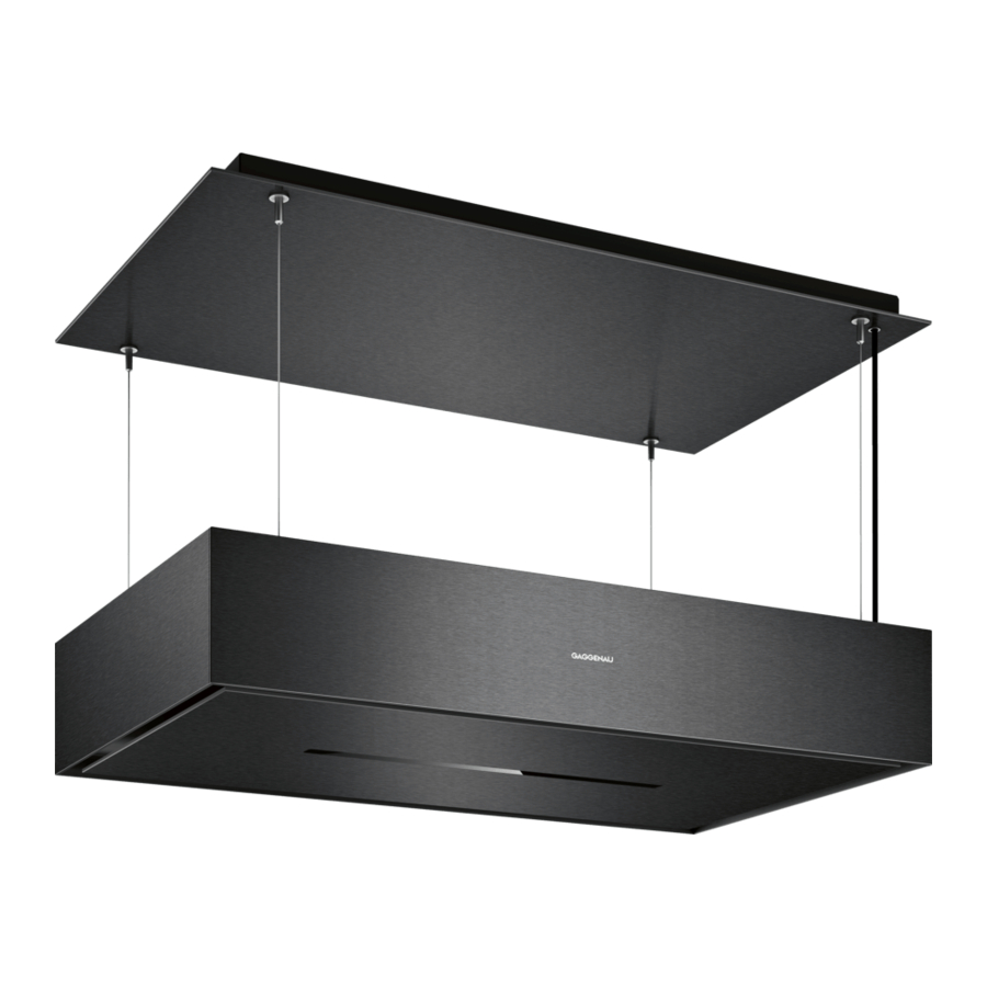 Gaggenau AC270101 Instrucciones De Uso Y Montaje