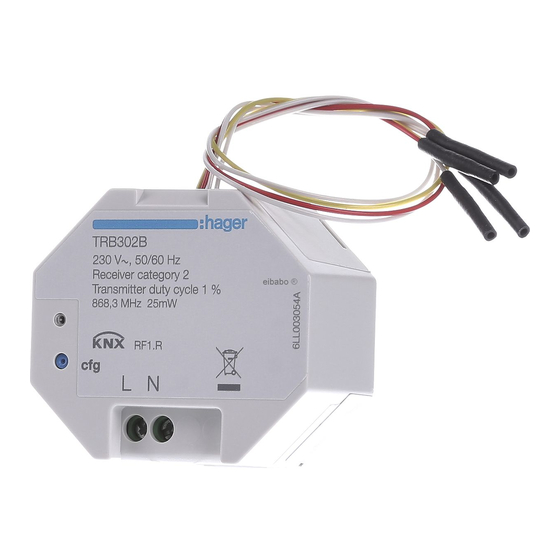 hager TRB302B Guia De Inicio Rapido