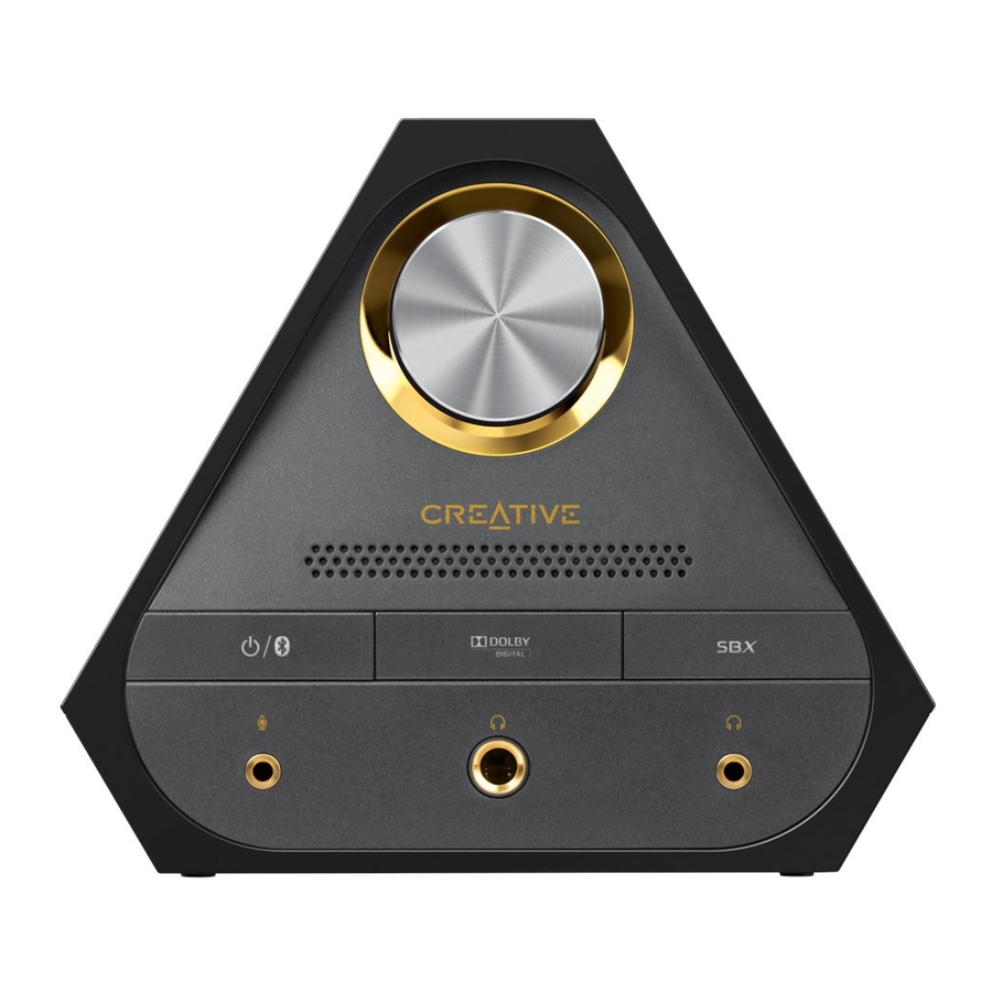 Creative Sound Blaster X7 Guia Del Usuario