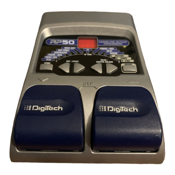 DigiTech RP50 Manuales