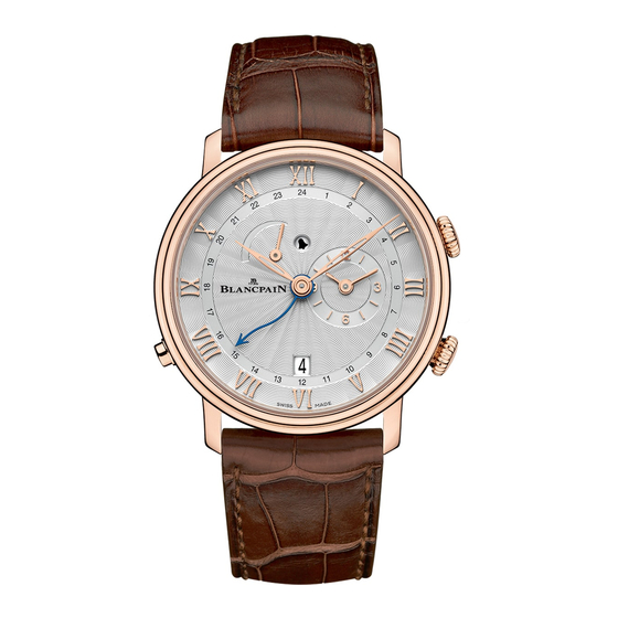 Blancpain Villeret RÉVEIL GMT Manual De Instrucciones