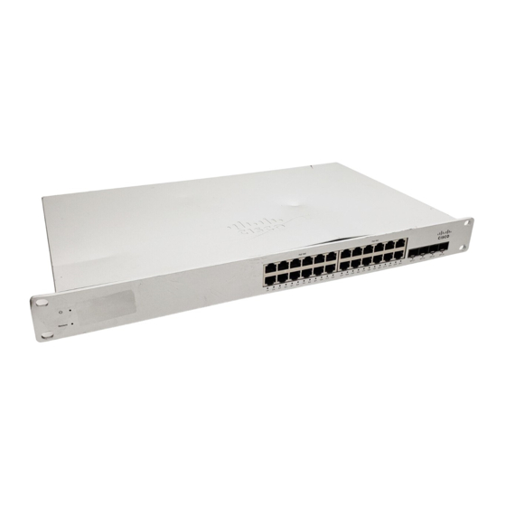 Cisco Meraki MS220 Serie Manuales