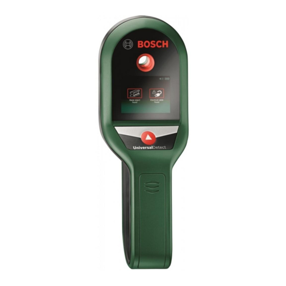 Bosch UniversalDetect Manual Original