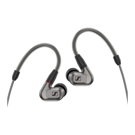 Sennheiser IE 600 Instrucciones De Manejo