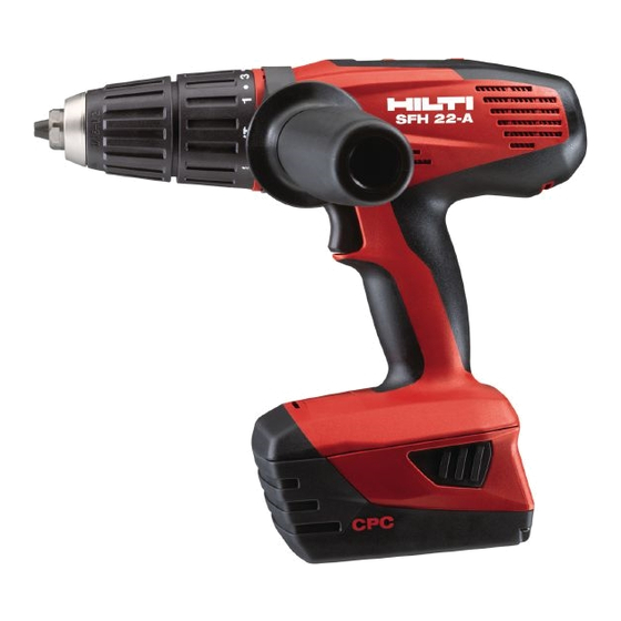 Hilti SF(H) 22-A Manual De Instrucciones