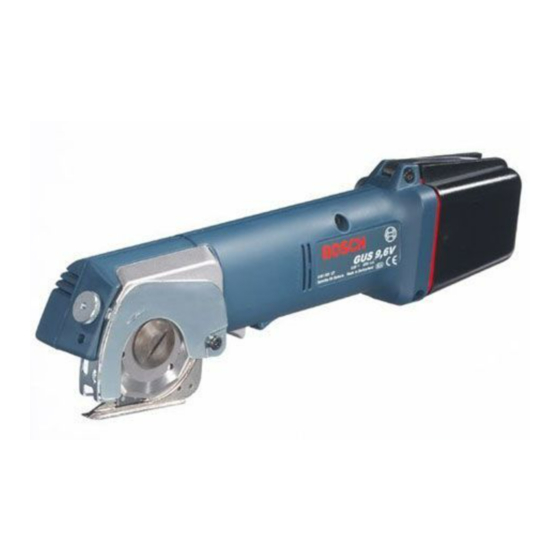 Bosch GUS 9,6 V Professional Manuales