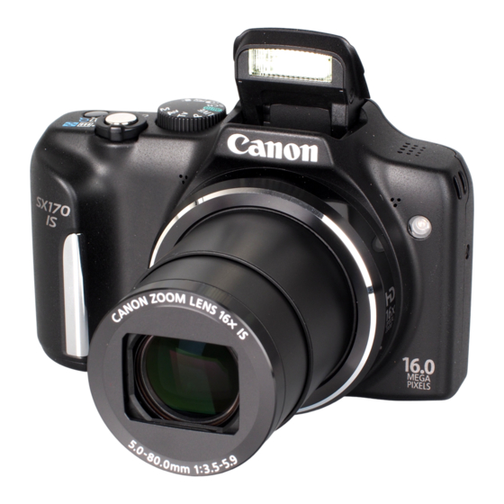 Canon PowerShot SX170 IS Guía Del Usario