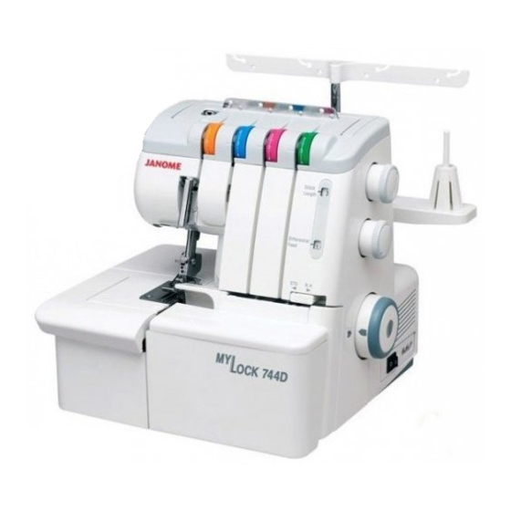 Janome MY LOCK 744D Libro De Instrucciones