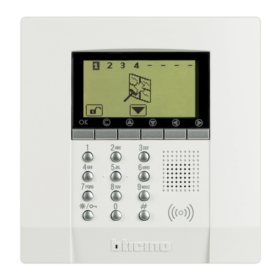 Bticino LEGRAND MyHOME 3485STD Manual De Uso