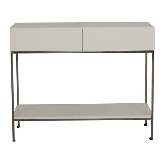 West Elm Industrial Storage Console Instrucciones De Ensamblaje