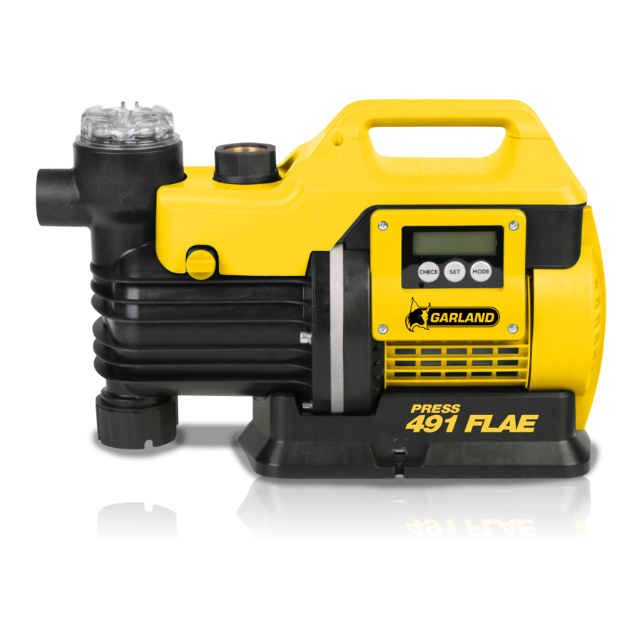 Garland PRESS 491FLAE-V20 Manual De Instrucciones