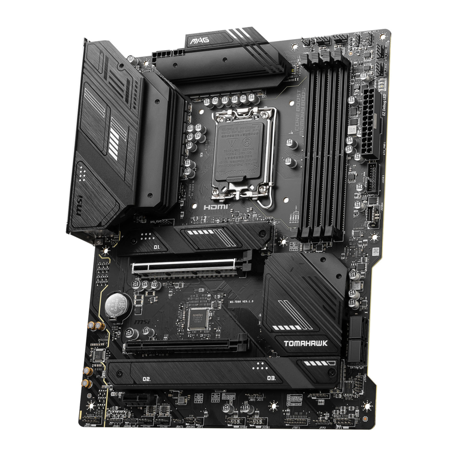 MSI MAG B760 TOMAHAWK WIFI - Manual de la placa base
