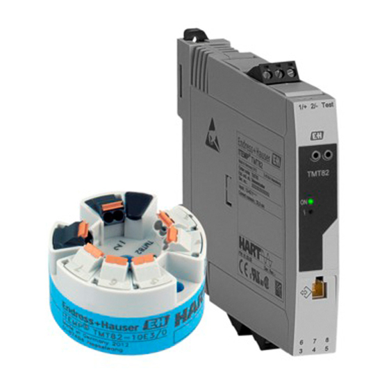 Endress+Hauser iTEMP TMT82 Manual De Instrucciones