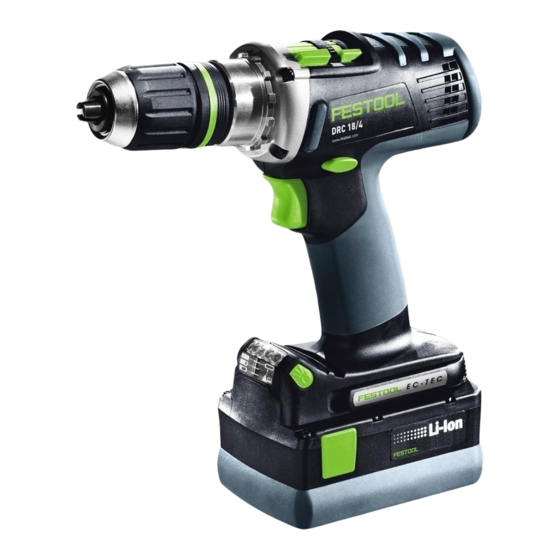 Festool DRC 18/4 Li Manual De Instrucciones Original