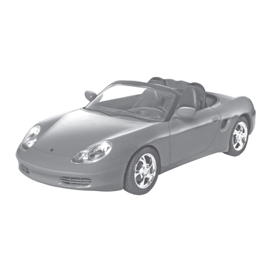 REVELL PORSCHE BOXSTER Instrucciones De Montaje