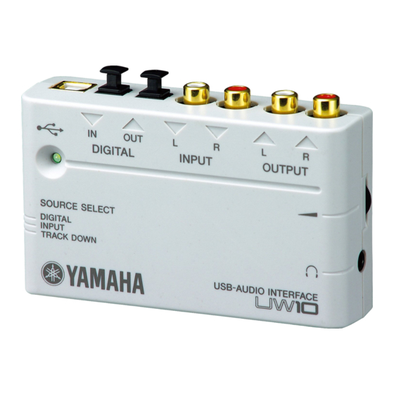 Yamaha UW10 Manual De Uso
