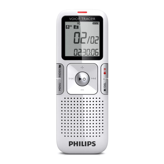 Philips VOICE TRACER LFH0615 Manual Del Usuario