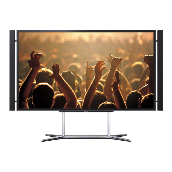 Sony BRAVIA XBR-84X900 Manual De Instrucciones