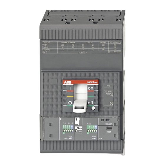 ABB SACE XT2 Guia Del Usuario