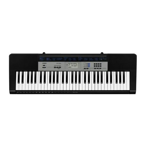 Casio CTK-1500 Guia Del Usuario