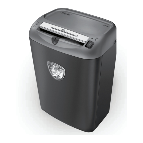Fellowes POWERSHRED 75Cs Manual Del Usuario