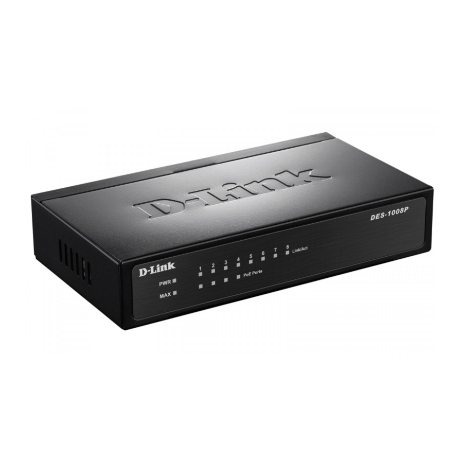 D-Link DES-1008P Guía De Instalación Rápida