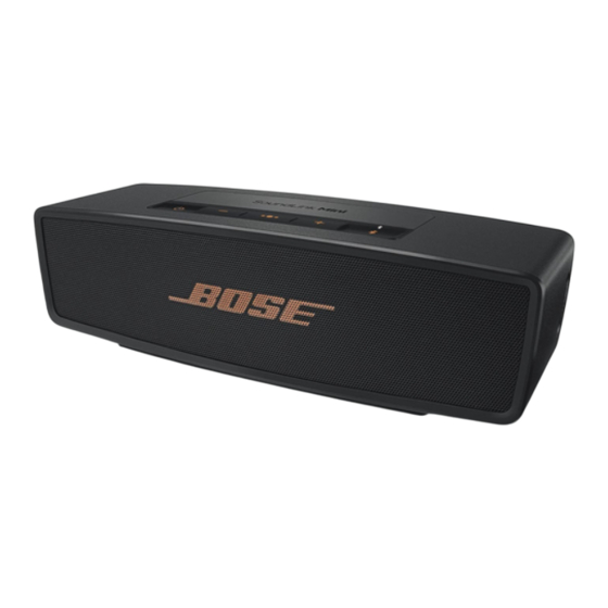Bose SoundLink Mini Bluetooth speaker II Manual De Instrucciones
