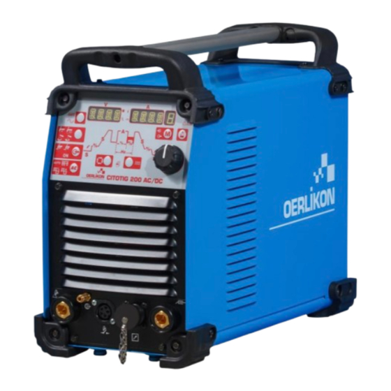 Oerlikon CITOTIG 200 AC/DC Manual De Instrucciones