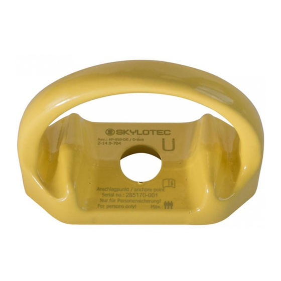 SKYLOTEC D-BOLT AP-058 Instrucciones De Uso
