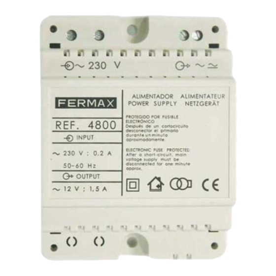 Fermax 4800 Manual De Instrucciones