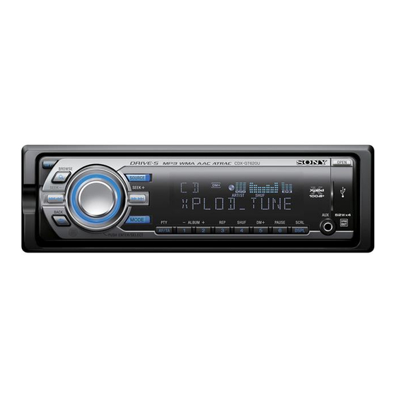 Sony CDX-GT620U Instrucciones De Uso