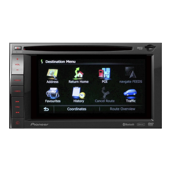 Pioneer AVIC-F20BT Manual De Instalación