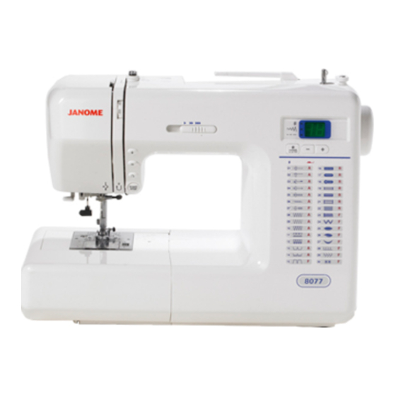 Janome HF8077 Manuales