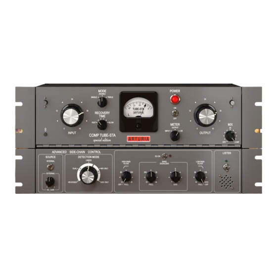 Arturia COMP TUBE-STA Manual Del Usuario