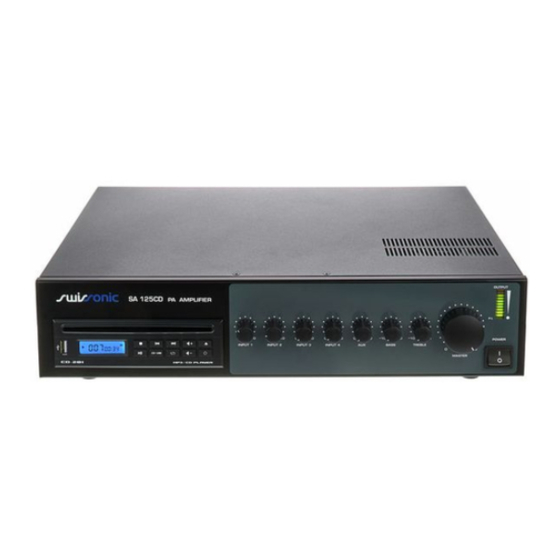 thomann swissonic SA 125 CD Manual De Instrucciones