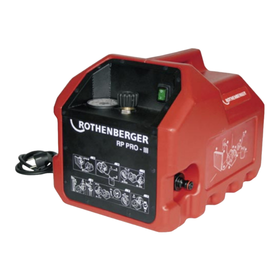 Rothenberger RP PRO III Instrucciones De Uso