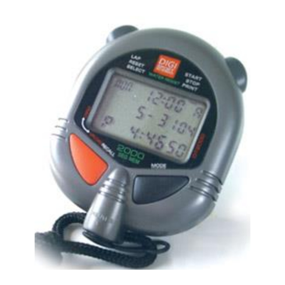 Digi Sport Instruments Pro DT2000 Guia Del Usuario