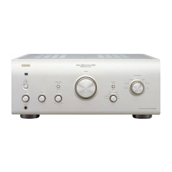 Denon PMA-2000AE Instrucciones De Operación