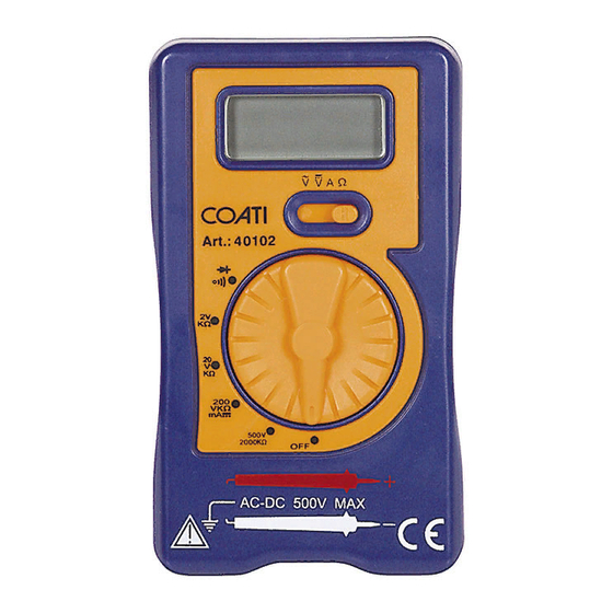 Coati MI401020 Manual De Instrucciones