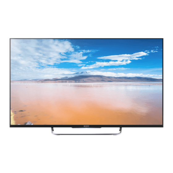 Sony BRAVIA KDL-50W800B Manual De Instrucciones