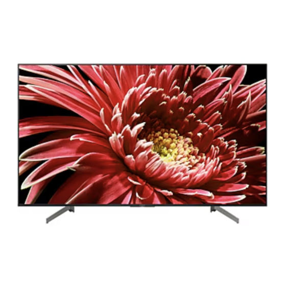 Sony BRAVIA XBR-85X857G Guía De Referencia