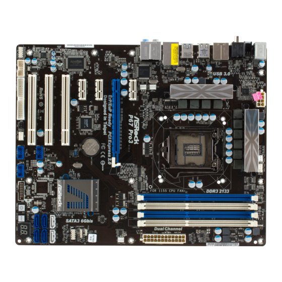 ASROCK P67 Pro3 Manual De Instrucciones