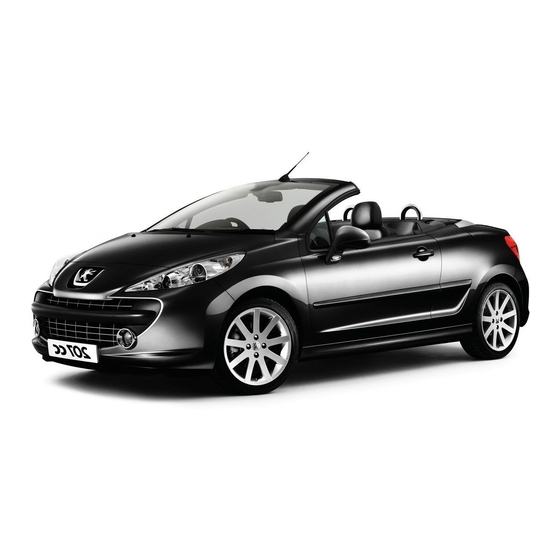 PEUGEOT 207 CC 2007 Manuales