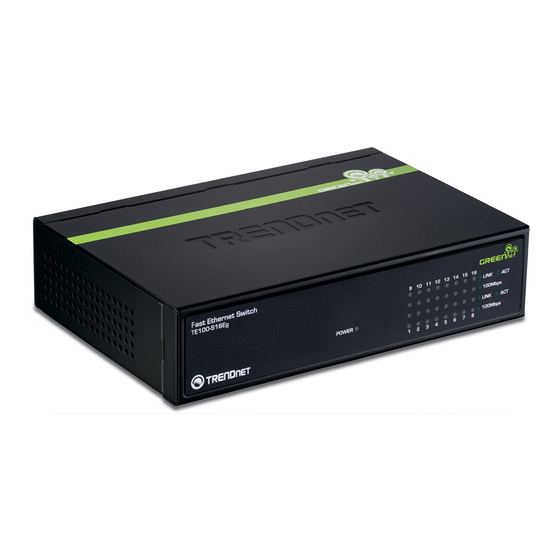 TRENDnet TE100-S16Eg Guía De Instalación Rápida